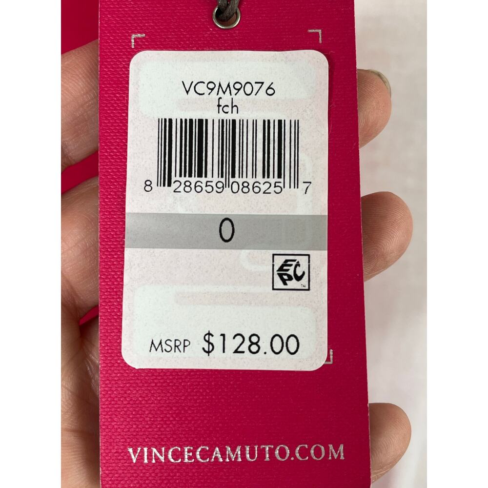 Vince Camuto Buckle halter crepe shift dress, fuchsia, size 0, NWT - Picture 3 of 13